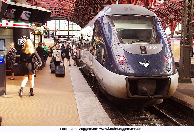 Ein IC4 in Kopenhagen C dem Hauptbahnhof