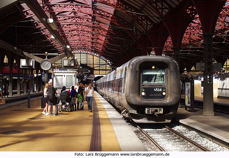 Der Öresundzug in Kopenhagen C nach Kalmar
