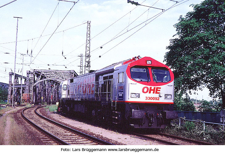 OHE Blue Tiger im Güterbahnhof Hamburg Süd