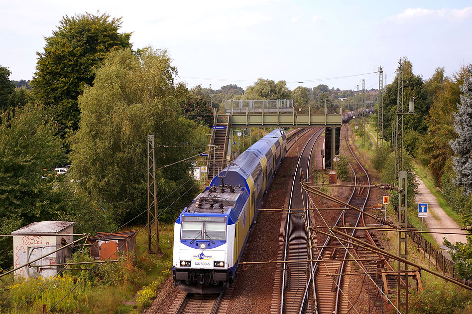 Ein Metronom im Bahnhof Ashausen