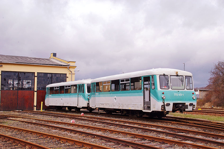 Die Baureihe 772 im Eisenbahnmuseum in Löbau der OSEF