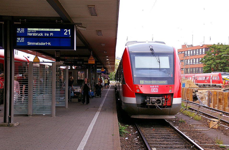 Ein Lint Triebwagen in N&uuml;rnberg Hbf