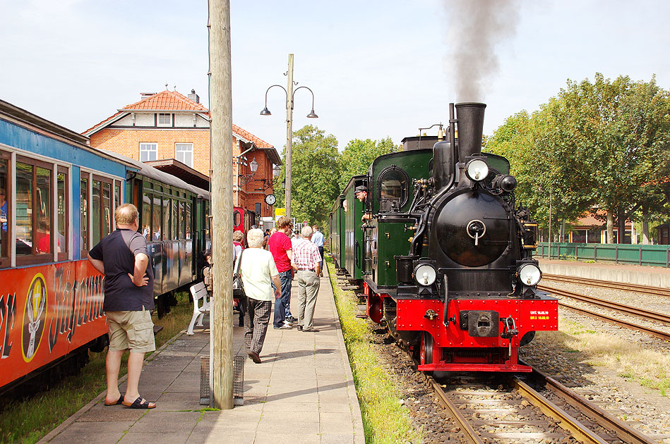 Die DEV Dampflok Spreewald im Bahnhof Bruchhausen-Vilsen