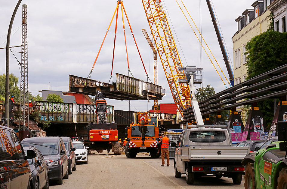 Der Abriss der Sternbr&uuml;cke in Hamburg