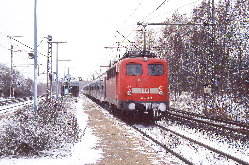 Die Baureihe 141 im Bahnhof Hittfeld