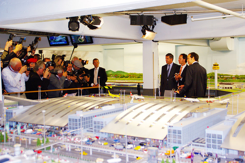 Flughafen Eröffnung im Hamburger Miniatur Wunderland