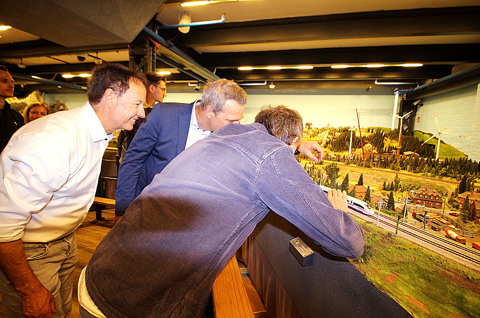 Freddy und Gerrit Braun im Hamburger Miniatur Wunderland