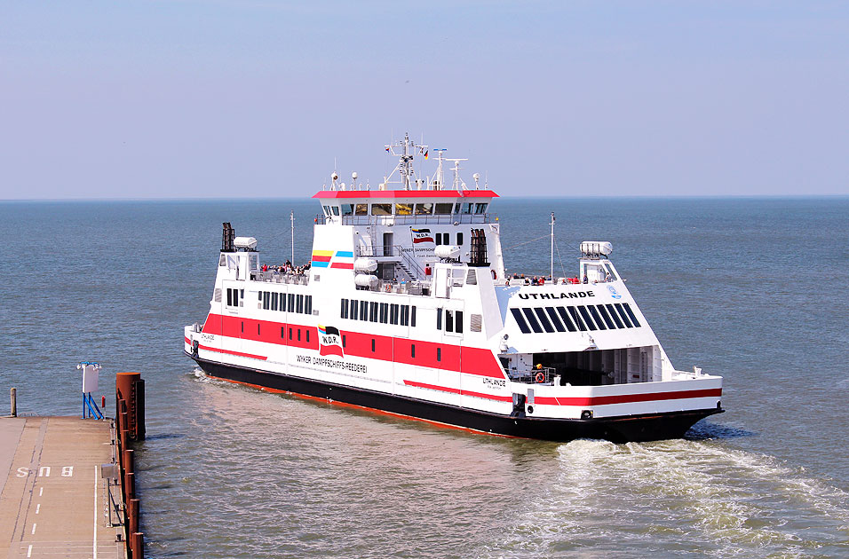 Das Schiff Uthlande der WDR in Dagebüll