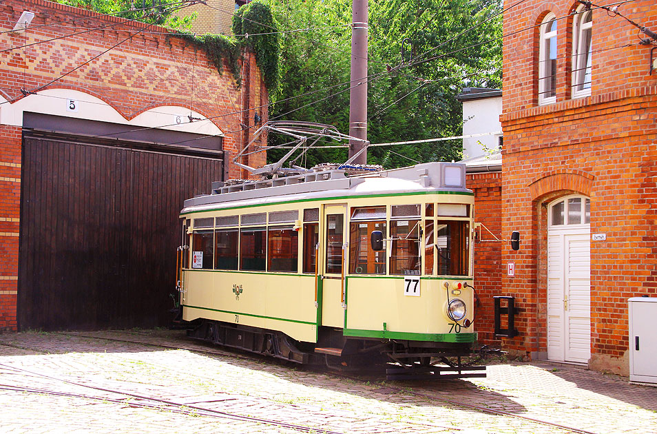 Der Kleine Hecht der Stra&szlig;enbahn in Magdeburg