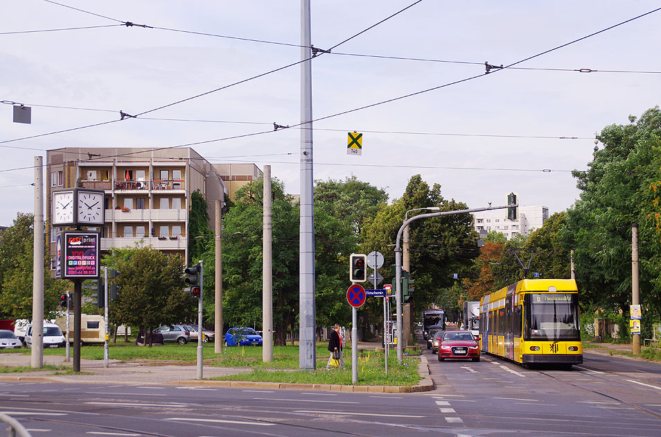 Stra&szlig;enbahn Dresden - Haltestelle Blasewitzer- / Fetscherstra&szlig;e