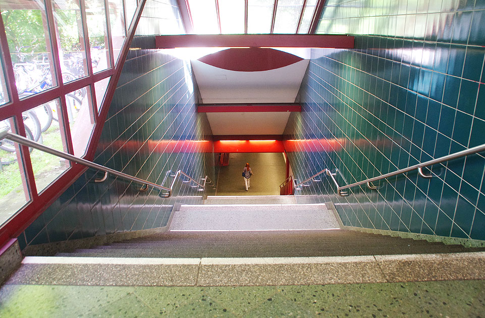 U-Bahn Haltestelle Hagendeel der Hamburger U-Bahn