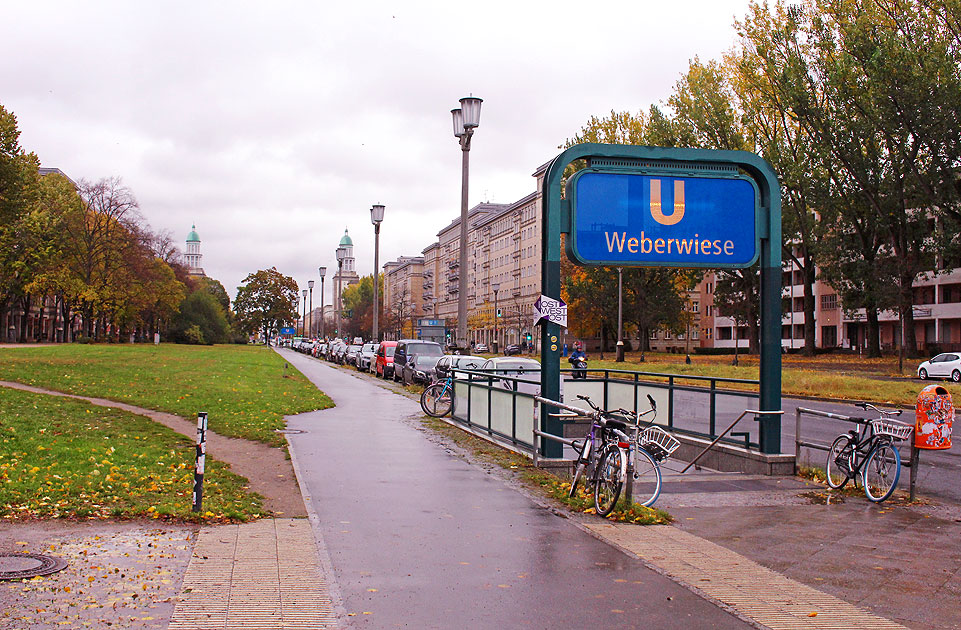 Der Bahnhof Weberwiese der Berliner U-Bahn