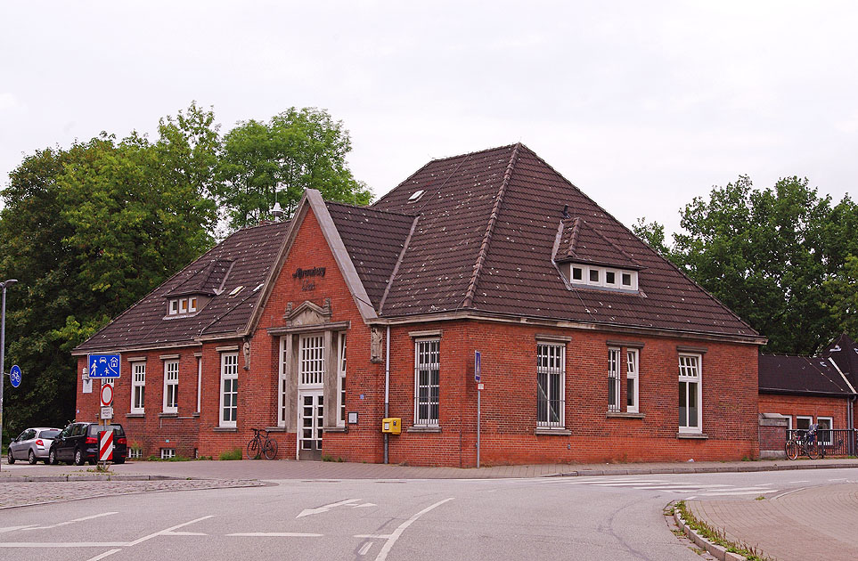 Der Bahnhof Ahrensburg West der Hamburger Hochbahn