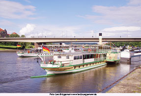 Dampfschiffe der Sächsischen Dampfschiffahrtsgesellschaft in Dresden