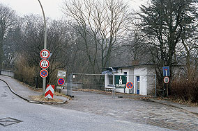 Die Zufahrt zum Güterbahnhof Blankenese in Hamburg