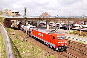 Baulok für die Hafencity U-Bahn