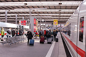München Hbf Ankunft von ICE