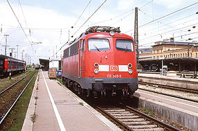 Die 113 309-9 in Augsburg Hbf