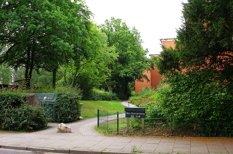 Die Straße Am Botterbarg in Hamburg-Iserbrook