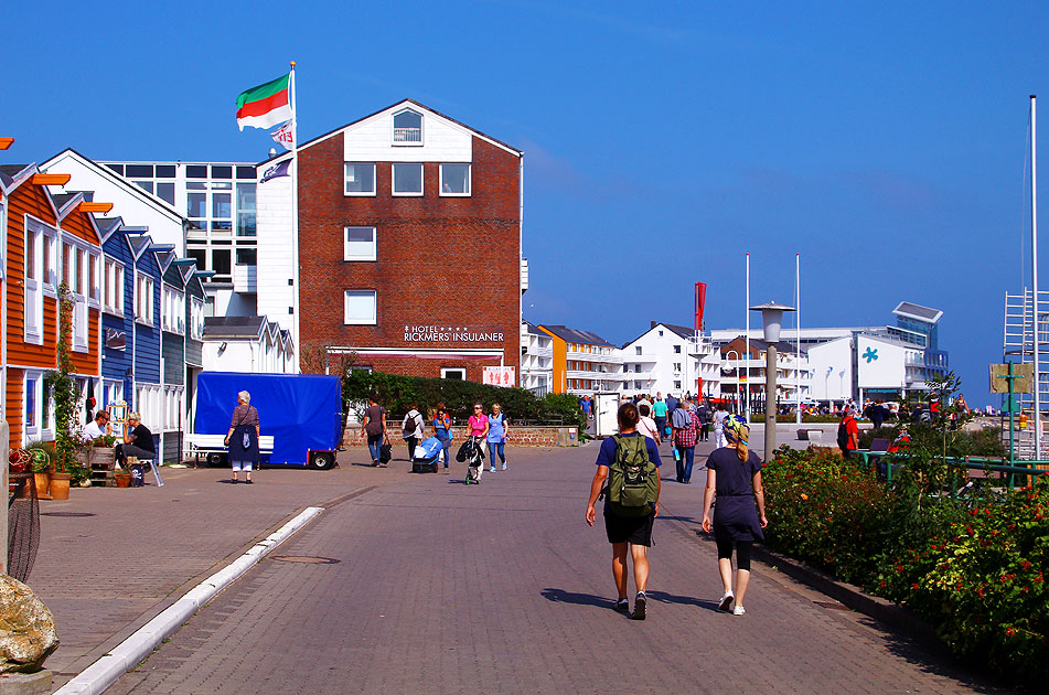 Eine Straße auf Helgoland