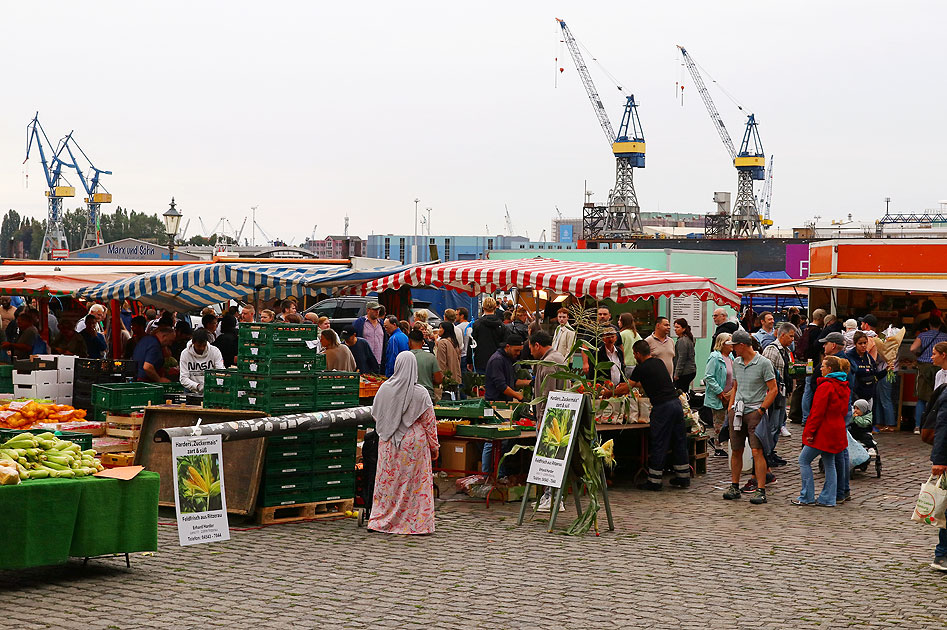 Der Hamburger Fischmarkt jeden Sonntag von 5 Uhr bis 9.30 Uhr