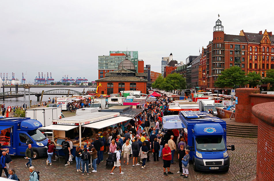 Der Hamburger Fischmarkt in Altona-Altstadt