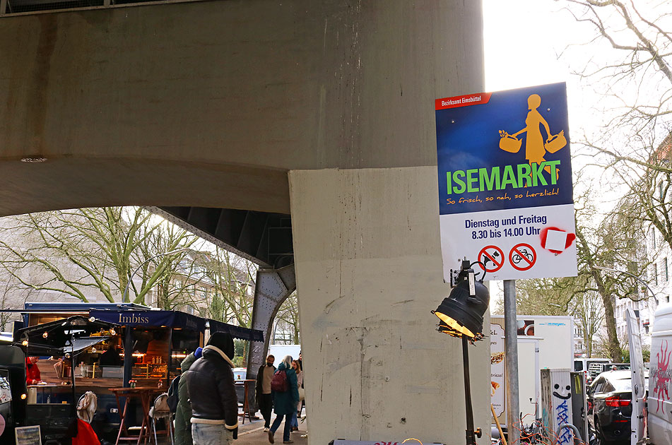 Der Isemarkt in Hamburg ist eine Touristenattraktion