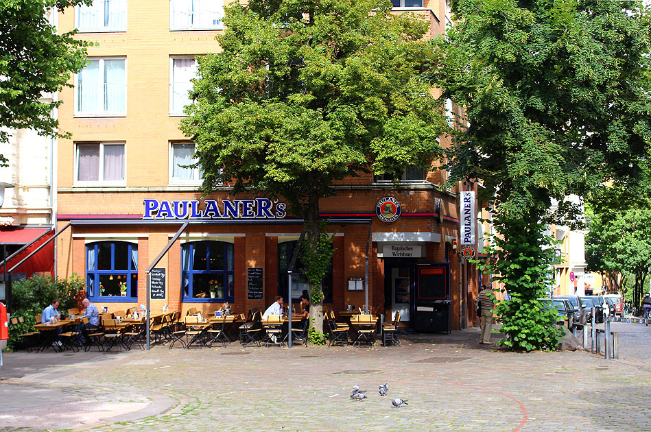 Das Paulaners Restaurant auf dem Großneumarkt in Hamburg