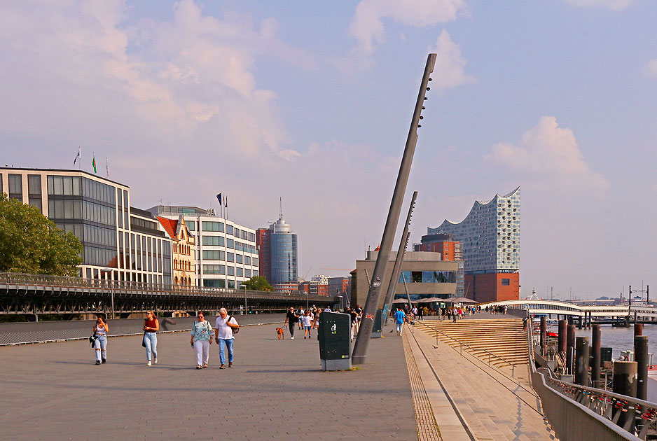 Die Jan-Fedder-Promenade in Hamburg